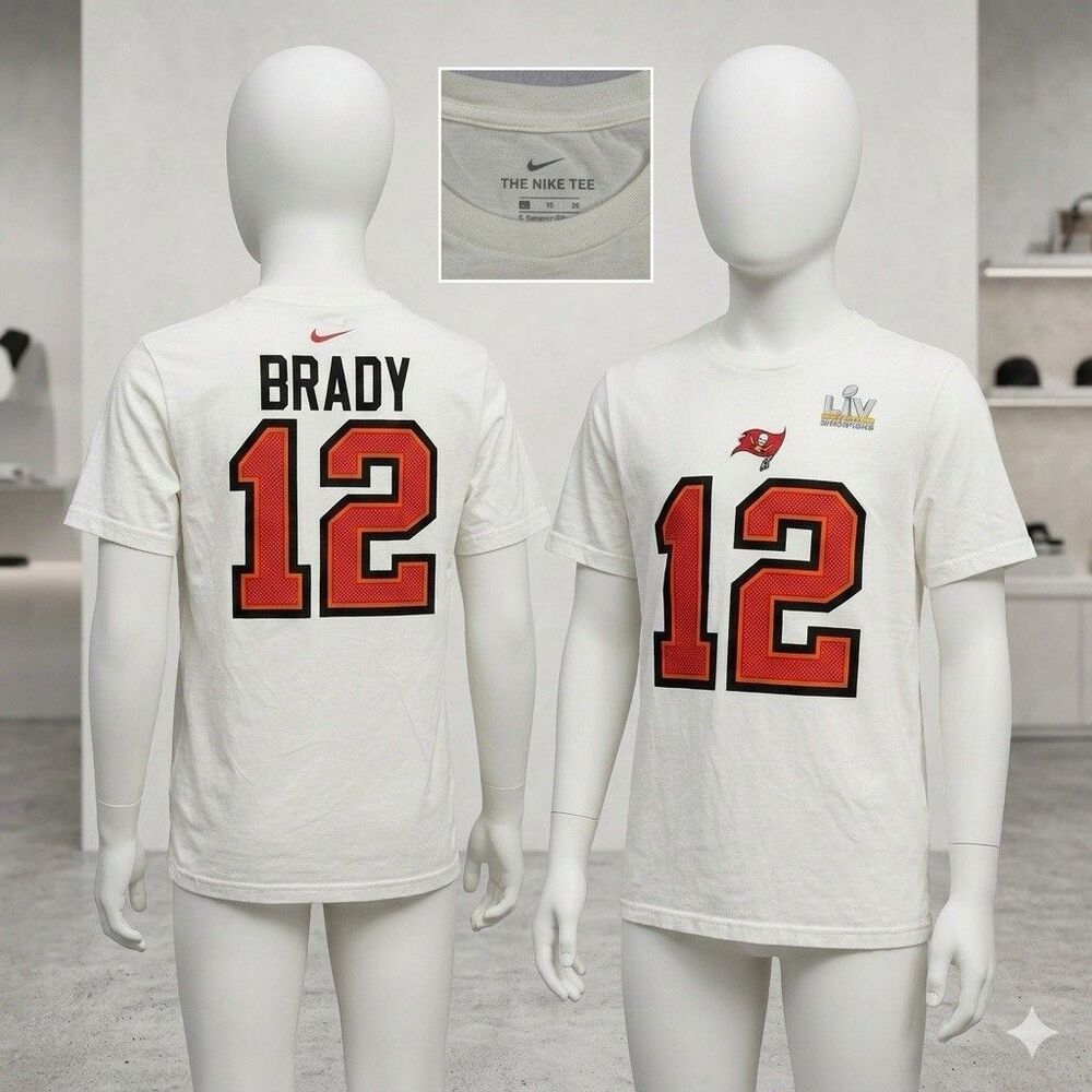 Nike Tom Brady Tampa Bay Buccaneers Super Bowl T-Shirt Youth XL 18/20